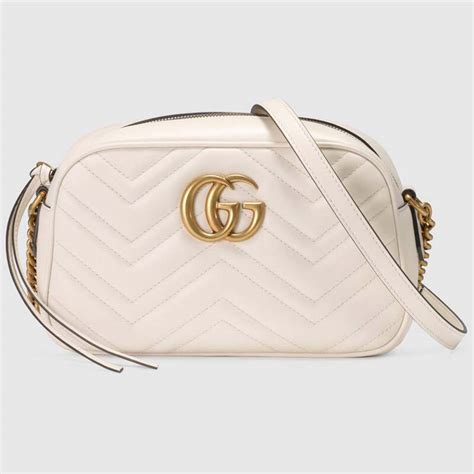 white gucci bag|gucci white marmont bag.